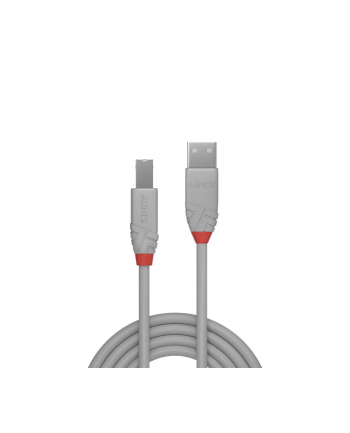 Lindy 36683 Kabel USB 2.0 A-B szary Anthra Line 2m (ly36683)