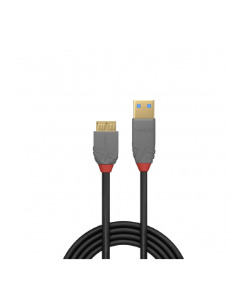 Lindy 36766 Kabel USB 3.0 A-Micro-B Anthra Line 1m (ly36766)