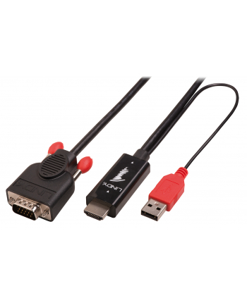 LINDY HDMI VGA + zasilanie 2m (41456)