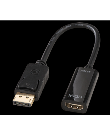 LINDY DisplayPort - HDMI (M/Ż) Czarny 0.15m (41718)