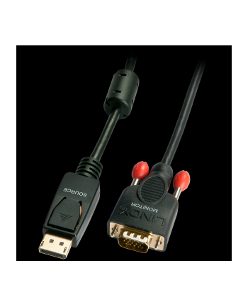 Lindy 41940 Kabel Display Port - VGA 0,5m (LY41940)