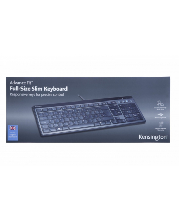 Kensington Advance Fit Full-Size Slim-Tastatur (K72357DE)