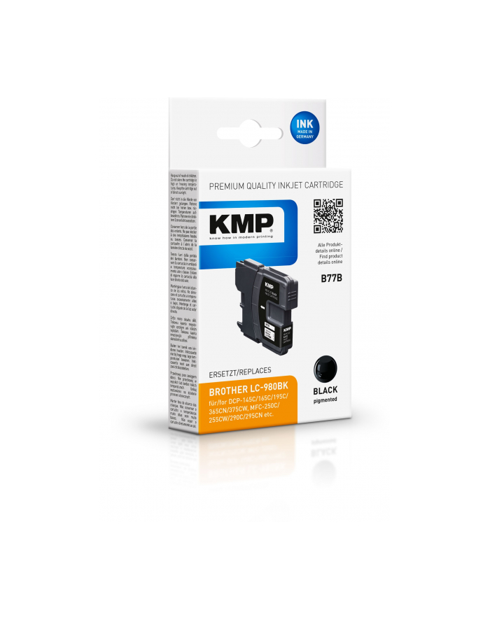 KMP B77B - BLACK - INK CARTRIDGE (ALTERNATIVE FOR: BROTHER LC980BK) - KARTRIDŻ Z TUSZEM CZARNY główny