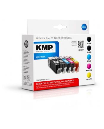 KMP MULTIPACK C100V - Kartridż z tuszem Czarny (15190050)