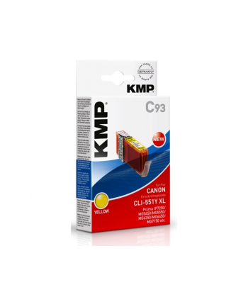KMP C93 INK CARTRIDGE YELLOW COMP. WITH CANON CLI-551 Y XL (1519)