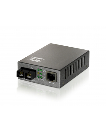 LevelOne 100TX to 100FX-SC POE Converter (20km) (FVT-0104TXFC)