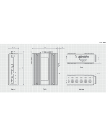 LEVELONE IND.GIGABIT ETHERNET SWITCH INDUSTRIAL GIGABIT ETHERNET SWITCH 4 X 802.3AF/AT POE (IES0620)