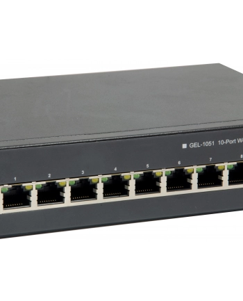 LEVELONE LEVELONE   - SWITCH - 10 PORTS - SMART - RACK-MOUNTABLE  (GEP1051)