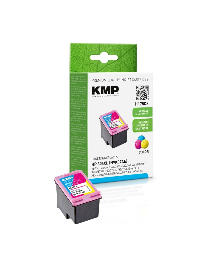 KMP H175CX - High Yield - colour (cyan magenta yellow) - ink cartridge (alternative for: HP N9K07AE) - Kartridż z tuszem Kolor (cyjan, magenta, żółty) główny