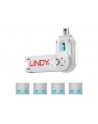 Lindy Bloker portu USB 4 sztuki Niebieski (40452) - nr 11