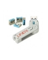 Lindy Bloker portu USB 4 sztuki Niebieski (40452) - nr 25