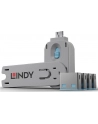 Lindy Bloker portu USB 4 sztuki Niebieski (40452) - nr 34