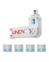 Lindy Bloker portu USB 4 sztuki Niebieski (40452) - nr 38