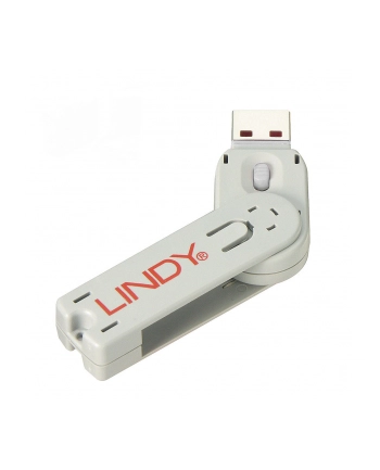 Lindy 40624 Klucz Do Blokady Portów Usb A Biały (Ly40624)
