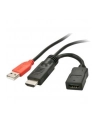 LINDY USB A/2x HDMI, 0.15 m (41080) - nr 4
