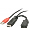 LINDY USB A/2x HDMI, 0.15 m (41080) - nr 5