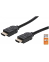Manhattan Kabel Manhattan MANHATTAN Kabel HDMI Premium High Speed + Ethernet, 1m, černý (354837) - nr 1