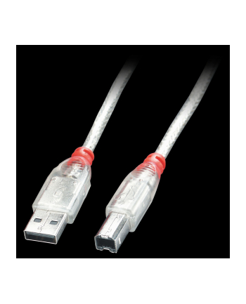 LINDY USB-A - USB-B 2m Przezroczysty (41753)