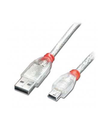 LINDY miniUSB 0.2m przezroczysty (41780)