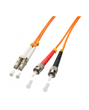 LINDY Patchcord światłowodowy LC/ST OM2 2m 50/125Ám Multimode (46491)