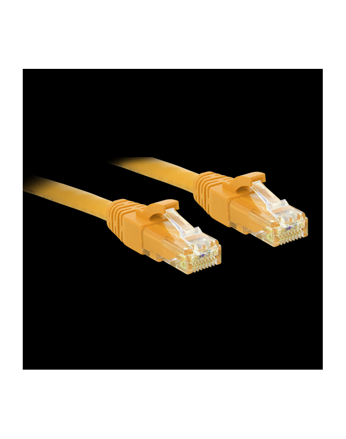 Lindy Patchcord UTP Cat.6 0,5m żółty (48061) główny