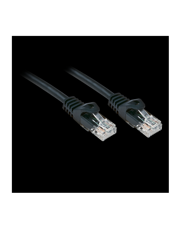 Lindy Patchcord kat.6 U/UTP 0,3m Czarny (48190) główny