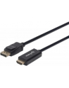 Manhattan DisplayPort HDMI, 3m, Czarny (153188) - nr 12