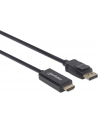 Manhattan DisplayPort HDMI, 3m, Czarny (153188) - nr 13