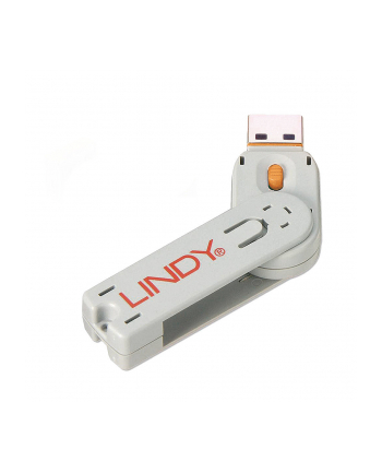 Lindy 40623 Klucz Do Blokady Portów Usb A Pomarańczowy (Ly40623)