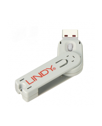 Lindy 40624 Klucz Do Blokady Portów Usb A Biały (Ly40624)