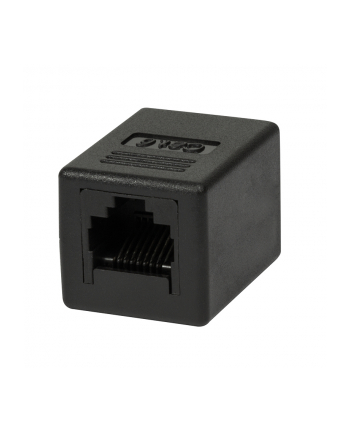 LogiLink Złączka RJ45- RJ45 żeńsko/żeńska Cat.6 UTP czarna (NP0034A)