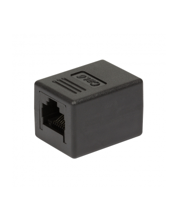 LogiLink Złączka RJ45- RJ45 żeńsko/żeńska Cat.6 UTP czarna (NP0034A)