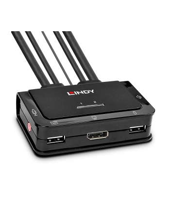 Lindy 42344 Przełącznik KVM DisplayPort 1.2 USB 2.0 (LY42344) nr 2