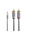 Lindy 35332 Kabel mini jack 3.5mm 2x RCA Cromo Line 05m (ly35332) - nr 2