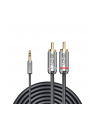 Lindy 35332 Kabel mini jack 3.5mm 2x RCA Cromo Line 05m (ly35332) - nr 3