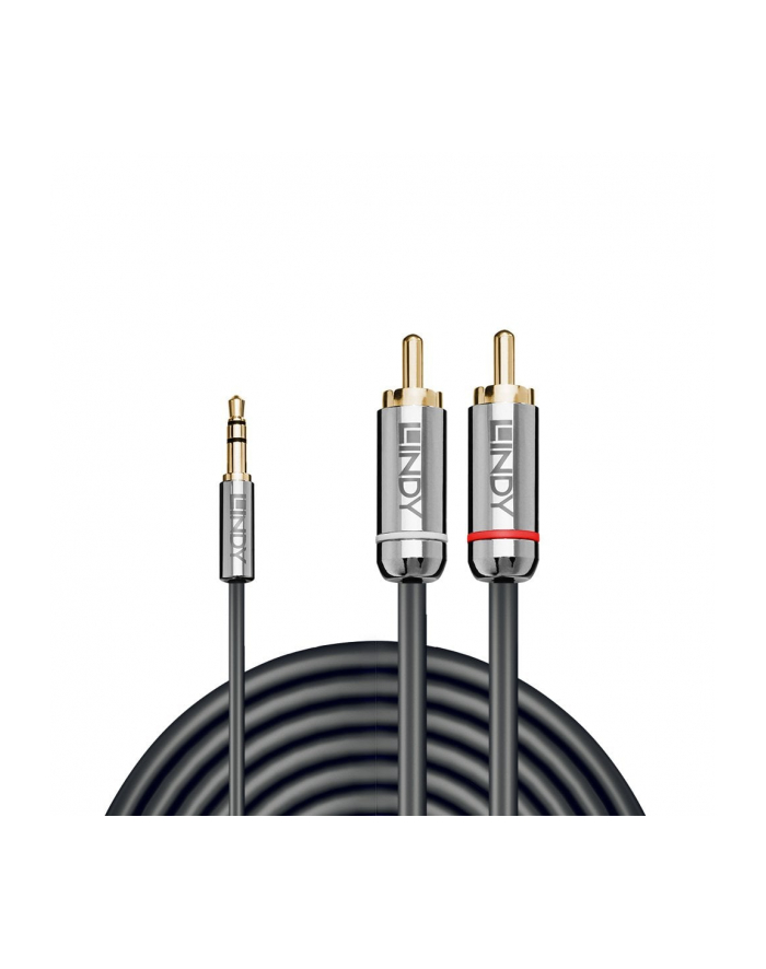 Lindy 35332 Kabel mini jack 3.5mm 2x RCA Cromo Line 05m (ly35332) główny