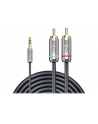 Lindy 35335 Kabel mini jack 3.5mm 2x RCA Cromo Line 3m (ly35335) - nr 10