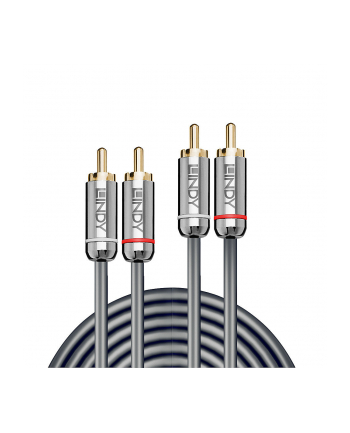 Lindy 35345 Kabel 2x RCA 2x RCA, Cromo Line 1m