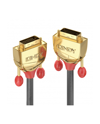 Lindy 36201 Kabel DVI-D Dual Link Gold Line - 1m