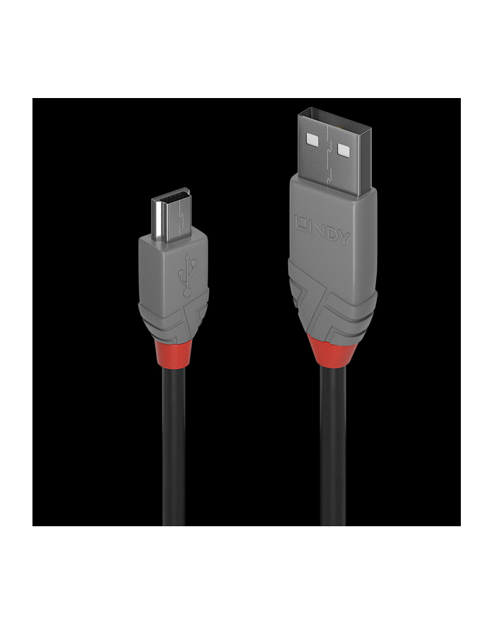 Lindy 36723 Kabel USB 2.0 A-Mini-B Anthra Line 2m (ly36723) główny
