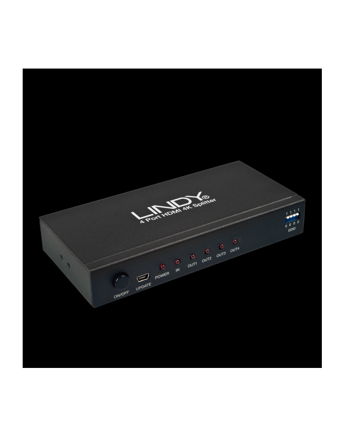 Lindy Splitter HDMI 4K UHD 4-portowy 1xIN 4xOUT (38159) główny