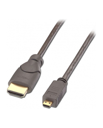 Lindy 41350 cyfrowy (typu D) micro HDMI - (typu A) HDMI - 0,5m