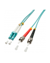 Lindy 46380 Kabel optyczny światłowód LC ST OM3 niebieski 1m (ly46380) - nr 1