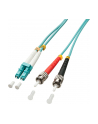 Lindy 46380 Kabel optyczny światłowód LC ST OM3 niebieski 1m (ly46380) - nr 5