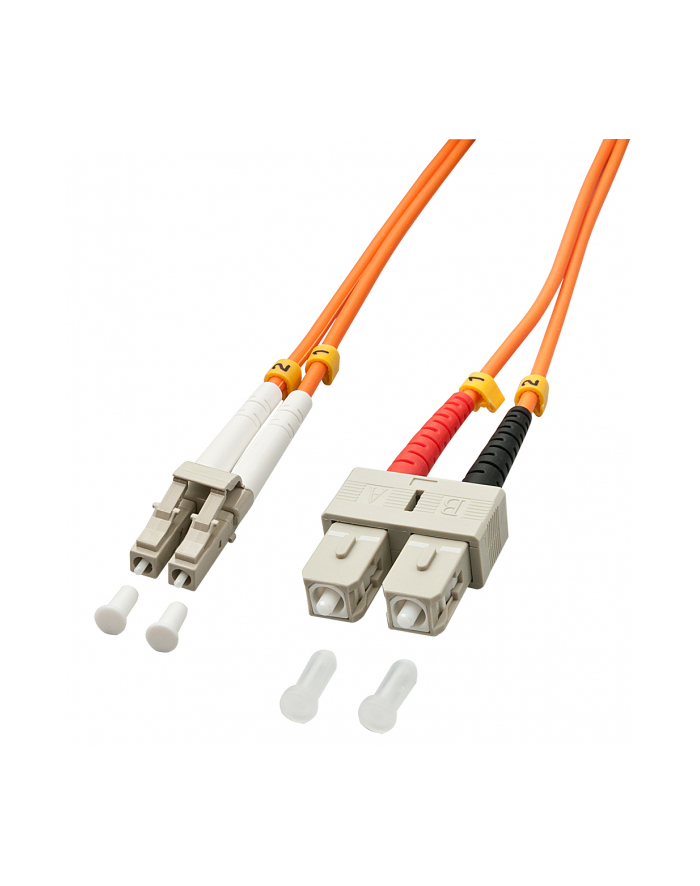 Lindy 46990 Kabel optyczny (światłowód) LC - SC OM2, pomarańczowy - 1m główny