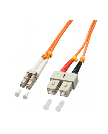 Lindy 46990 Kabel optyczny (światłowód) LC - SC OM2, pomarańczowy - 1m