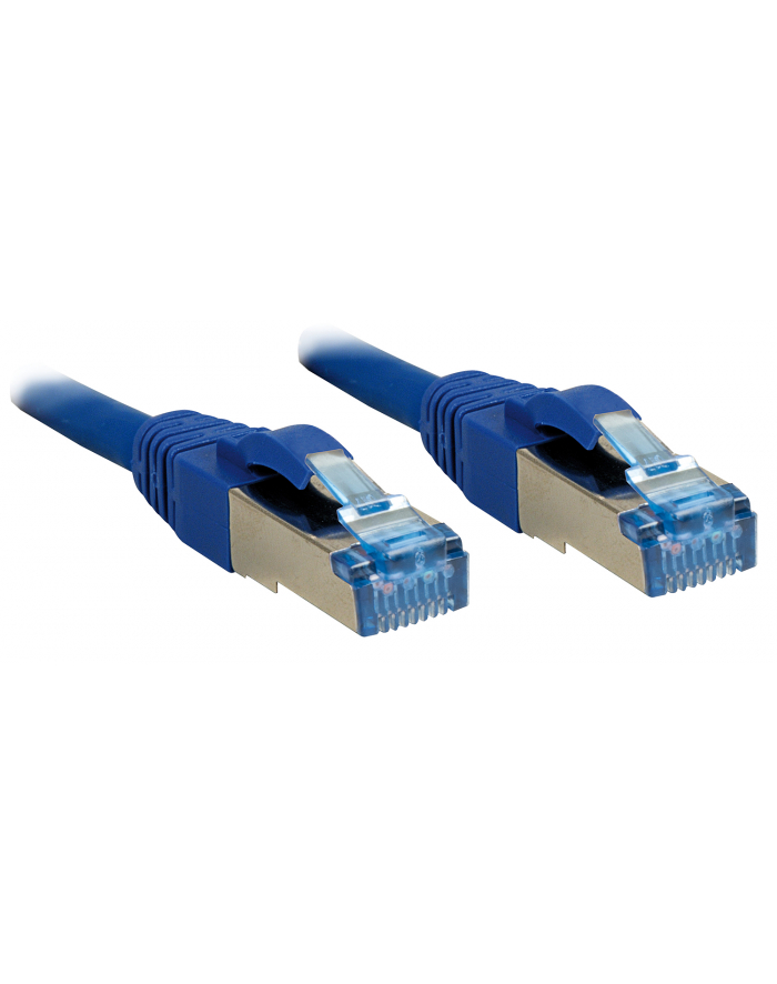 Lindy 47147 Kabel sieciowy (skrętka) RJ45 Cat.6a S/FTP LS0H, Niebieski - 1m główny