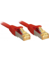 Lindy 47299 Kabel sieciowy (skrętka) Cat.7 S/FTP LS0H, RJ45 (Cat.6a), Czerwony - 15m - nr 7