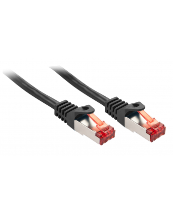 Lindy 47371 Kabel sieciowy (skrętka) RJ45 Cat.6 S/FTP, Czarny - 0,5m