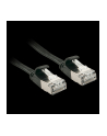 Lindy 47483 Kabel sieciowy (skrętka) RJ45 Cat.6a U/FTP, płaski, Czarny - 3m - nr 5